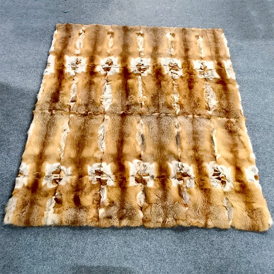 【包邮】新西兰高端奢华狐狸毛毯子 1张 图片色 180*210cm  